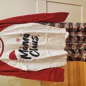 Mama Claus Christmas Pajama Set